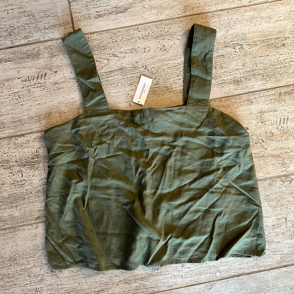 NWT Banana Republic Linen Cropped Tank